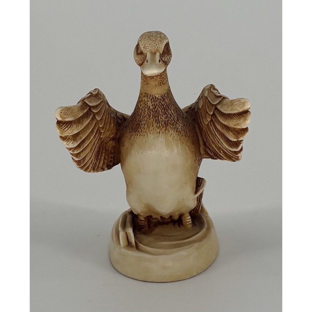 Harmony Kingdom England Carved Duck "Waddles" 1999 Netsuke